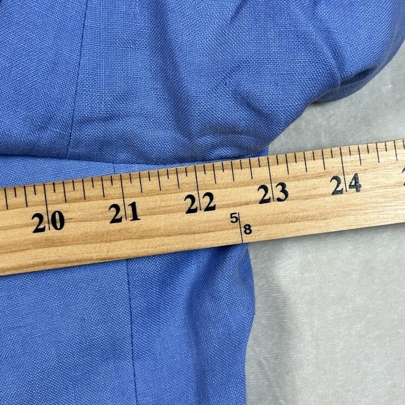 NWT Polo Ralph Lauren L Made in Italy 100% Linen Sport Coat Surgeon Cuff Blue - Picture 10 of 13